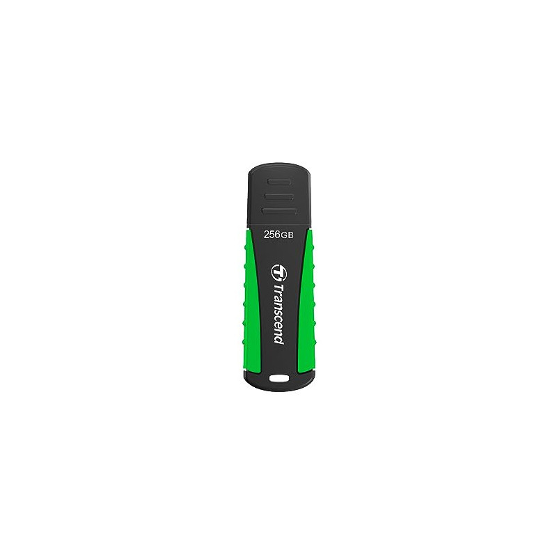 Transcend JetFlash 810 USB-muisti 256 GB USB A-tyyppi 3.2 Gen 1 (3.1 Gen 1) Musta, Vihreä