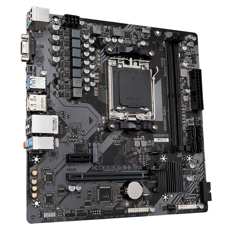 Gigabyte B650M S2H emolevy AMD B650 Pistoke AM5 mikro ATX
