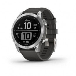 Garmin fenix 7 3,3 cm (1.3") MIP 47 mm Digitaalinen 260 x 260 pikseliä Kosketusnäyttö Hopea Wi-Fi GPS (satelliitti)