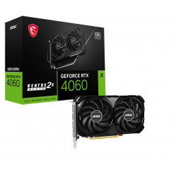 MSI GEFORCE RTX 4060 VENTUS 2X BLACK 8G OC näytönohjain