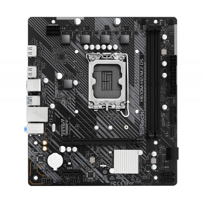 Asrock H610M-H2 M.2 D5 Intel H610 LGA 1700 mikro ATX