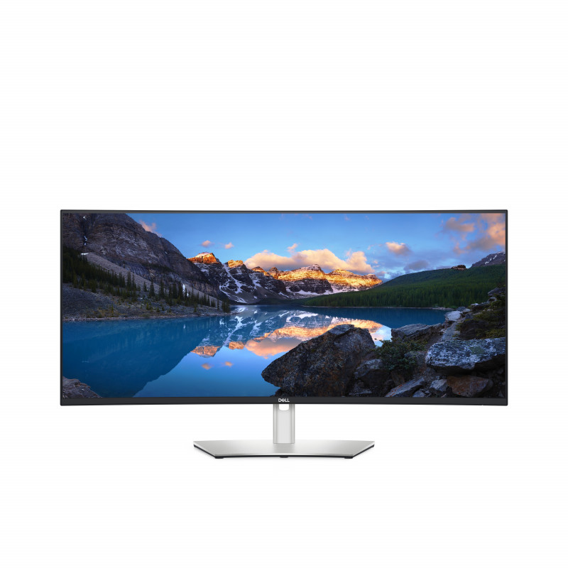 DELL UltraSharp U3824DW LED display 95,2 cm (37.5") 3840 x 1600 pikseliä Wide Quad HD+ LCD Musta, Hopea