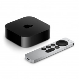 Apple TV 4K Musta, Hopea 4K Ultra HD 128 GB Wi-Fi Ethernet LAN