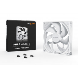 be quiet! Pure Wings 3 140mm PWM White Tietokonekotelo Tuuletin 14 cm Valkoinen 1 kpl