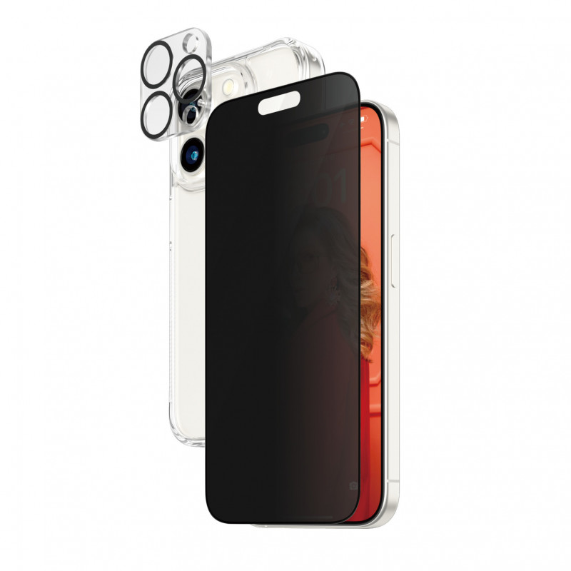 PanzerGlass Privacy 3-in-1-Pack iPhone 2023 6.1 Pro Kirkas näytönsuoja Apple 1 kpl