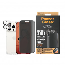 PanzerGlass Privacy 3-in-1-Pack iPhone 2023 6.1 Pro Kirkas näytönsuoja Apple 1 kpl