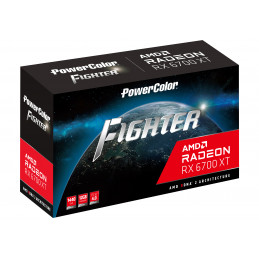 PowerColor AXRX 6700XT 12GBD6-3DH näytönohjain AMD Radeon RX 6700 XT 12 GB GDDR6