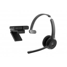 Cisco BUN-722+CAMD-C-WW kuulokkeet ja kuulokemikrofoni Langaton Pääpanta Toimisto puhelukeskus Bluetooth Musta
