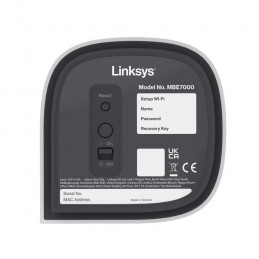 Linksys Velop Pro 7 Kolmikaista (2,4 GHz 5 GHz 6 GHz) Wi-Fi 7 (802.11be) Valkoinen 5 Sisäinen