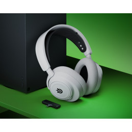 Steelseries ARCTIS NOVA 7X WHITE Kuulokkeet Langaton Pääpanta Pelaaminen Bluetooth Valkoinen