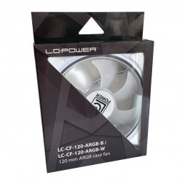 LC-Power LC-CF-120-ARGB-W Tietokoneen jäähdytysjärjestelmä Tietokonekotelo Tuuletin 12 cm Valkoinen