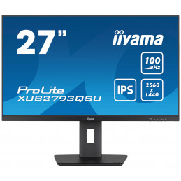 iiyama ProLite XUB2793QSU-B6 LED display 68,6 cm (27") 2560 x 1440 pikseliä Quad HD Musta