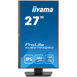 iiyama ProLite XUB2793QSU-B6 LED display 68,6 cm (27") 2560 x 1440 pikseliä Quad HD Musta