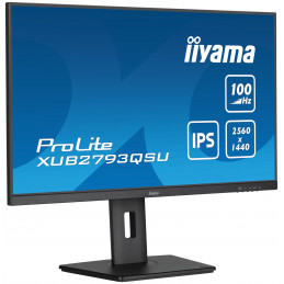 iiyama ProLite XUB2793QSU-B6 LED display 68,6 cm (27") 2560 x 1440 pikseliä Quad HD Musta