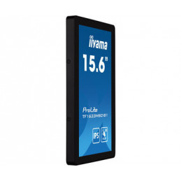 iiyama ProLite TF1633MSC-B1 tietokoneen litteä näyttö 39,6 cm (15.6") 1920 x 1080 pikseliä Full HD Kosketusnäyttö Musta