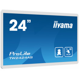 iiyama TW2424AS-W1 infonäyttö Digitaalinen litteä infotaulu 60,5 cm (23.8") Wi-Fi 250 cd m² 4K Ultra HD Musta Kosketusnäyttö