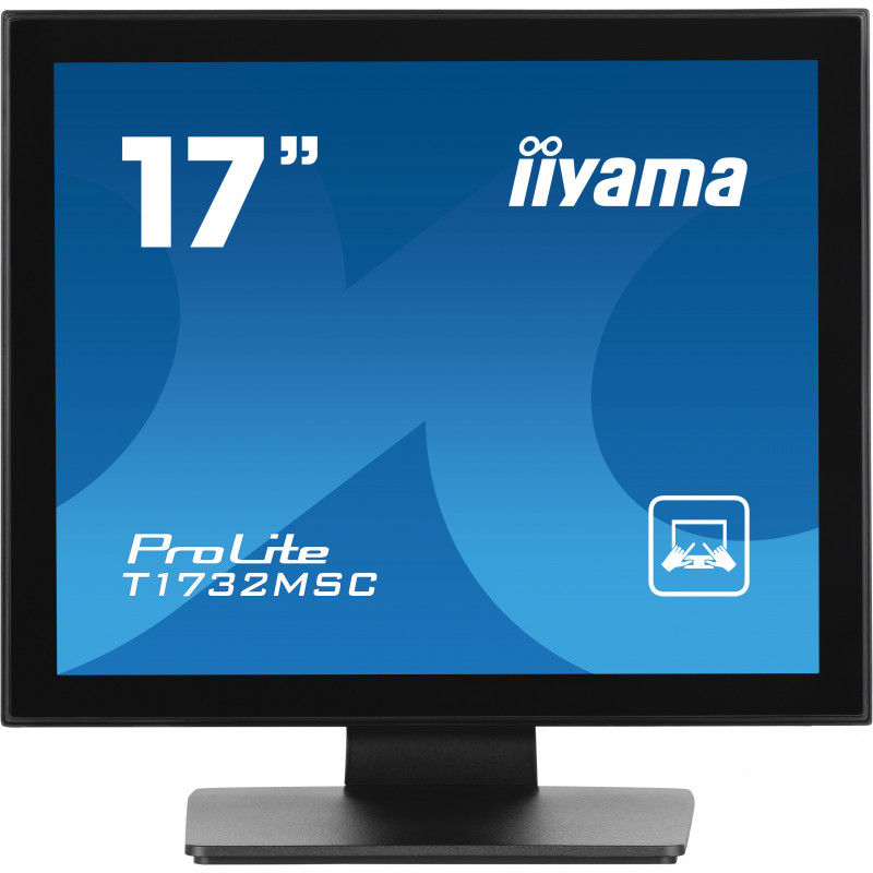 iiyama ProLite T1732MSC-B1SAG tietokoneen litteä näyttö 43,2 cm (17") 1280 x 1024 pikseliä Full HD LED Kosketusnäyttö Pöydän