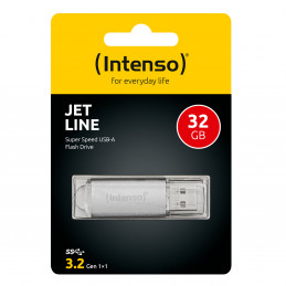 Intenso MEMORY DRIVE FLASH USB3.2 64GB 3541490 USB-muisti USB A-tyyppi 3.2 Gen 1 (3.1 Gen 1) Hopea