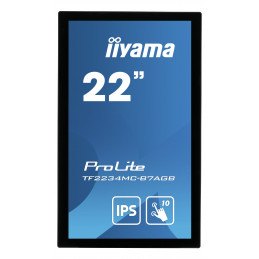 iiyama ProLite TF2234MC-B7AGB tietokoneen litteä näyttö 54,6 cm (21.5") 1920 x 1080 pikseliä Full HD LED Kosketusnäyttö