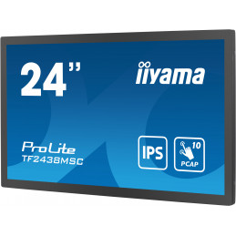 iiyama PROLITE Digitaalinen A-taulu 61 cm (24") LED 600 cd m² Full HD Musta Kosketusnäyttö