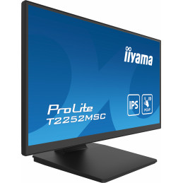 iiyama ProLite T2252MSC-B2 tietokoneen litteä näyttö 54,6 cm (21.5") 1920 x 1080 pikseliä Full HD LCD Kosketusnäyttö Musta