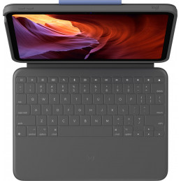 Logitech Rugged Folio Grafiitti Smart Connector QWERTY Tanska, Suomi, Norjalainen, Ruotsi