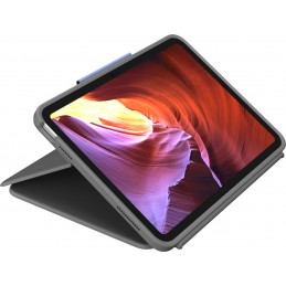Logitech Rugged Folio Grafiitti Smart Connector QWERTY Tanska, Suomi, Norjalainen, Ruotsi