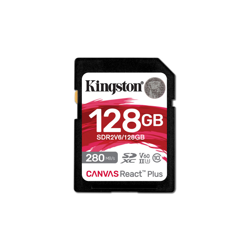 Kingston Technology Canvas React Plus 128 GB SDXC UHS-II Luokka 10