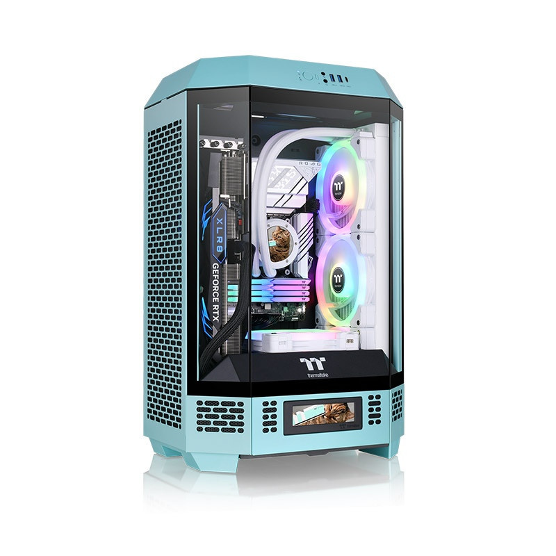 Thermaltake 300 Turquoise Micro Tower Turkoosi