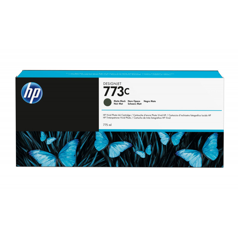 HP 773C Designjet, mattamusta mustekasetti, 775 ml