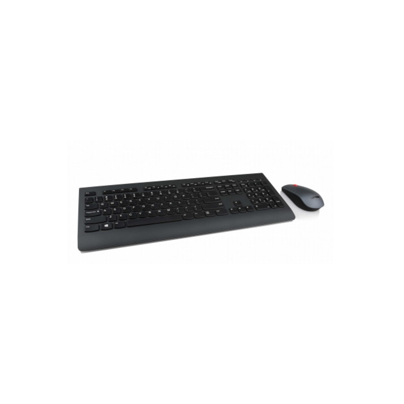 Lenovo 4X30H56825 näppäimistö Sisältää hiiren Langaton RF ranska, Saksa Musta