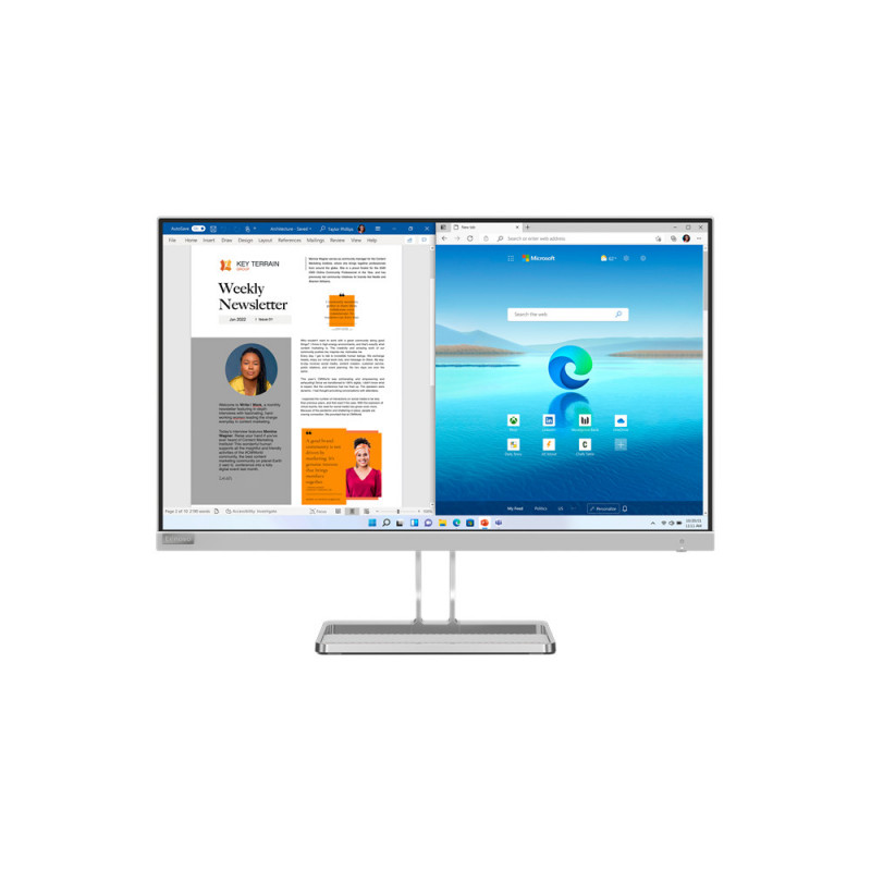 Lenovo L27i-40 LED display 68,6 cm (27") 1920 x 1080 pikseliä Full HD Harmaa