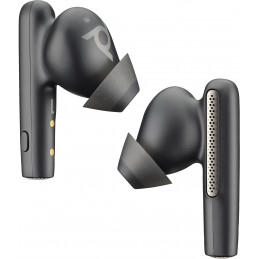 POLY Voyager Free 60 UC -nappikuulokkeet + BT700 USB-C -sovitin + peruslatauskotelo, hiilenmusta