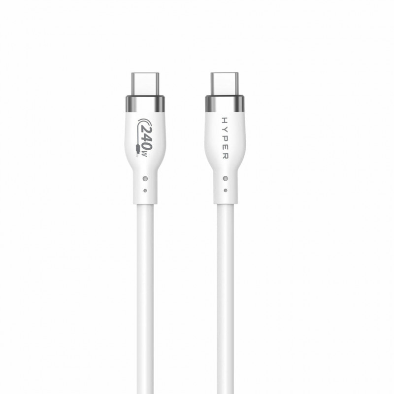 HYPER HJ4002WHGL USB-kaapeli 2 m USB 2.0 USB C Valkoinen