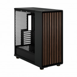 Fractal Design FD-C-NOR1X-02 tietokonekotelo Midi Tower Musta, Puuhiili