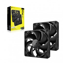 Corsair iCUE LINK RX140 Tietokonekotelo Tuuletin 14 cm Musta 2 kpl