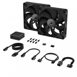 Corsair iCUE LINK RX140 Tietokonekotelo Tuuletin 14 cm Musta 2 kpl