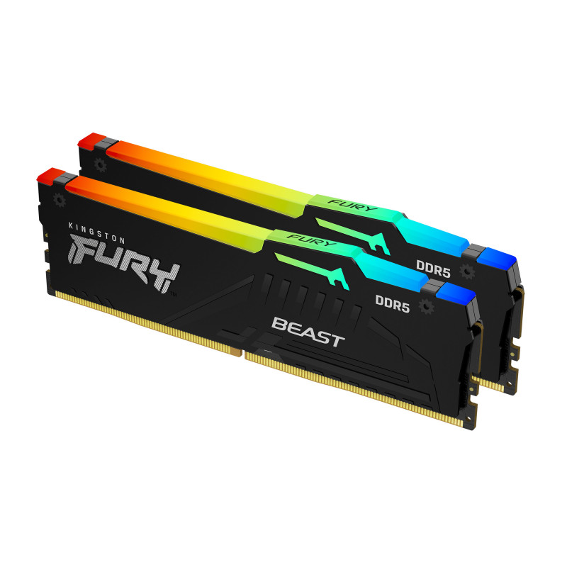 Kingston Technology FURY Beast RGB muistimoduuli 16 GB 2 x 8 GB DDR5 ECC