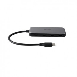 Deltaco USBC-HUB204 keskitin USB Type-C 5000 Mbit s Harmaa