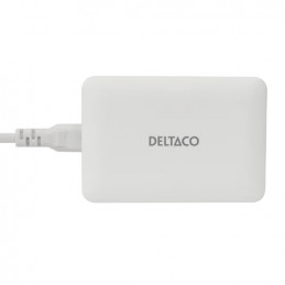 Deltaco USBC-MO100 mobiililaitteen laturi Universaali Valkoinen AC, USB Sisätila