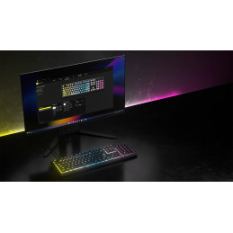 Corsair K55 CORE RGB näppäimistö USB QWERTY Pohjoismainen Musta