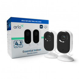 Arlo ESSENTIAL 2 2K Indoor CAMERA 2pack IP-turvakamera Sisätila Pöytä Seinä