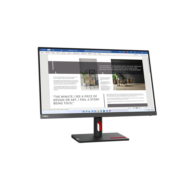 Lenovo ThinkVision S27i-30 LED display 68,6 cm (27") 1920 x 1080 pikseliä Full HD Harmaa