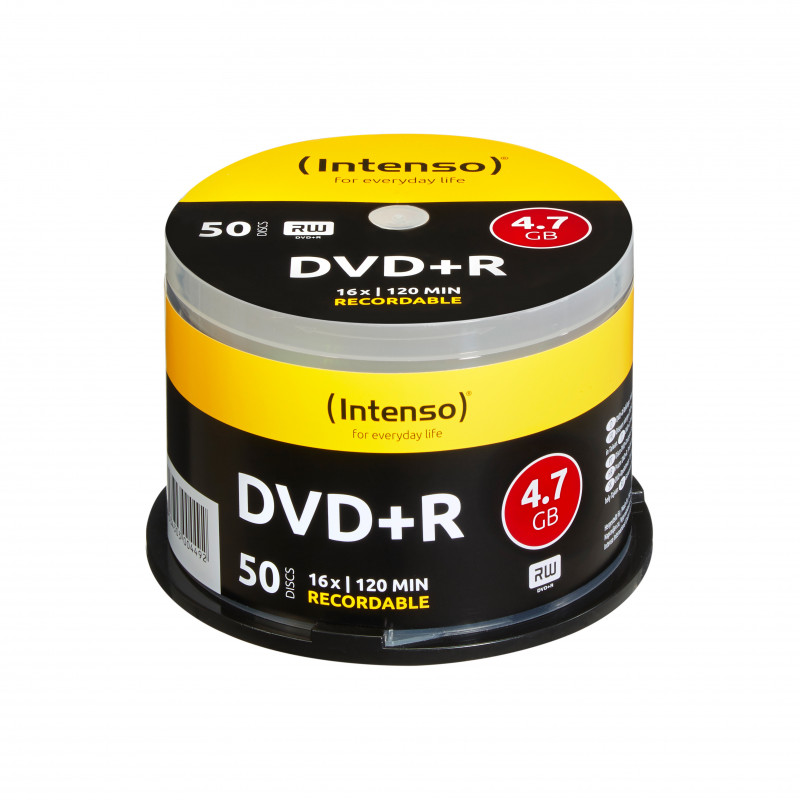 Intenso 4111155 tyhjä DVD-levy 4,7 GB DVD+R 50 kpl