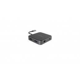 Acer HP.DSCAB.013 kannettavien tietokoneiden telakka ja porttitoistin Langallinen USB 3.2 Gen 1 (3.1 Gen 1) Type-C Hiili, Hopea