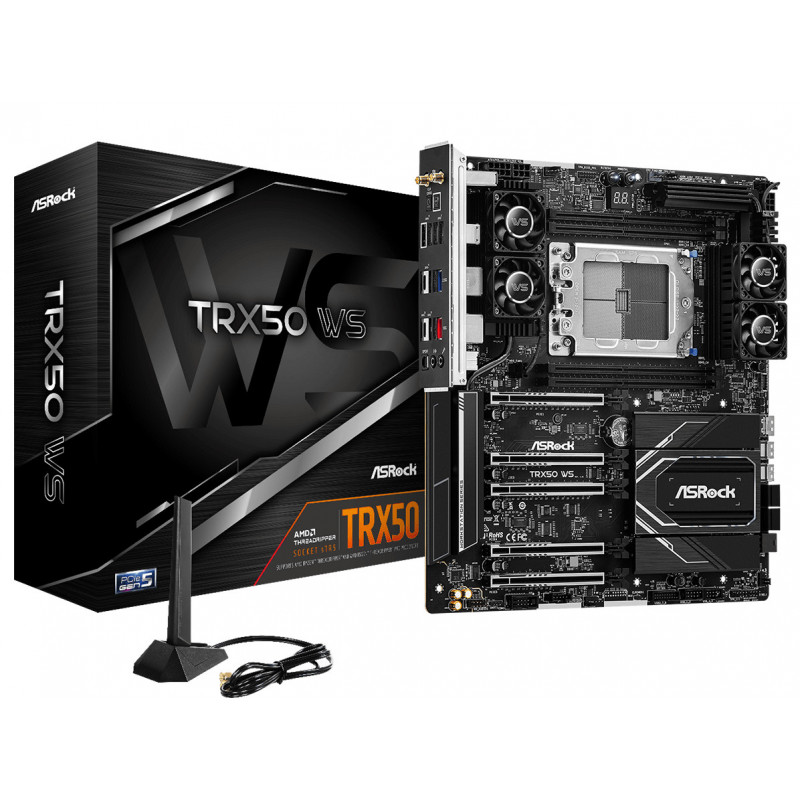 Asrock TRX50 WS AMD TRX50 Socket sTR5 Laajennettu ATX