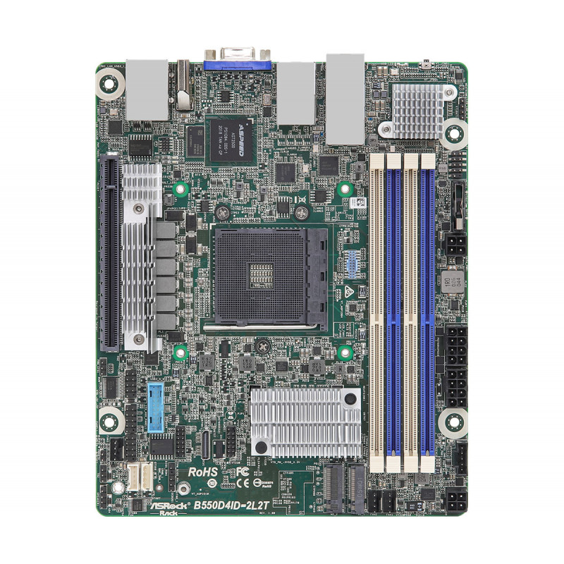 Asrock B550D4ID-2L2T emolevy AMD B550 Kanta AM4 Mini ITX