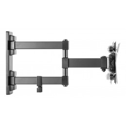 Deltaco ARM-1204 monitorin kiinnike ja jalusta 68,6 cm (27") Musta Seinä