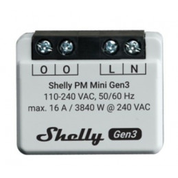 Shelly PM Mini Gen3 Älykytkin 1P Harmaa