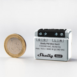 Shelly PM Mini Gen3 Älykytkin 1P Harmaa